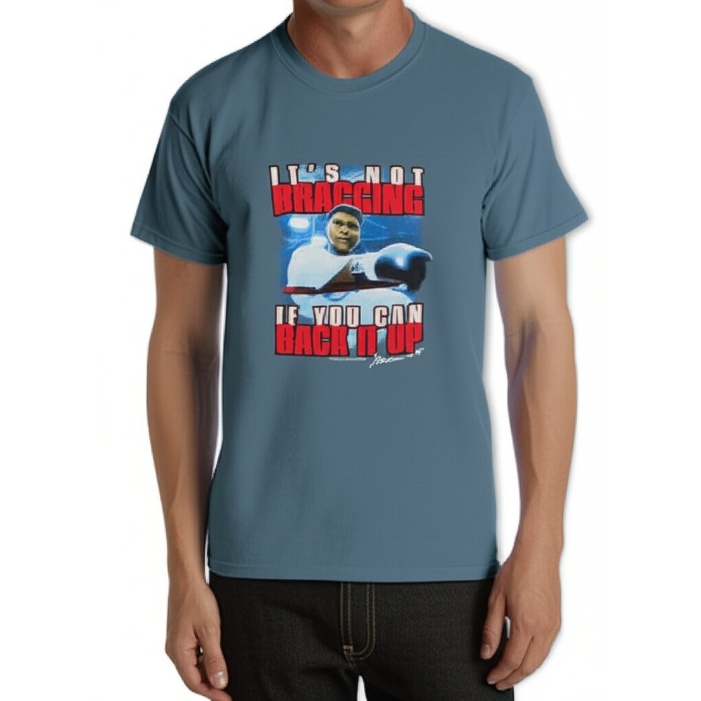 Muhammad Ali‎ T Shirt Medium Boxing Legend Quote Graphic Tee Menswear